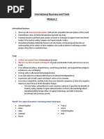 International Business and Trade - Module 2