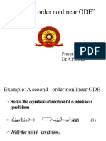 "A Second Order Nonlinear ODE": Presented By: Dr.A.P.Singh