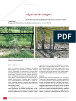 Pratique de L'irrigation Des Vergers: Fiche Technique