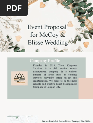 WEDDING PROPOSAL(Marisol de Belen)