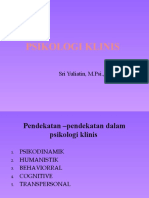 Psikologi Klinis: Sri Yuliatin, M.Psi.,Psikolog
