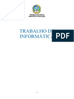 Trabalho de Informática: República de Angola Ministério Da Educação