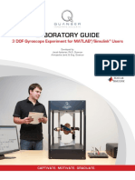 Laboratory Guide: 3 Dof Gyroscope Experiment For Matlab /simulink Users