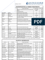 Safeguard Price List