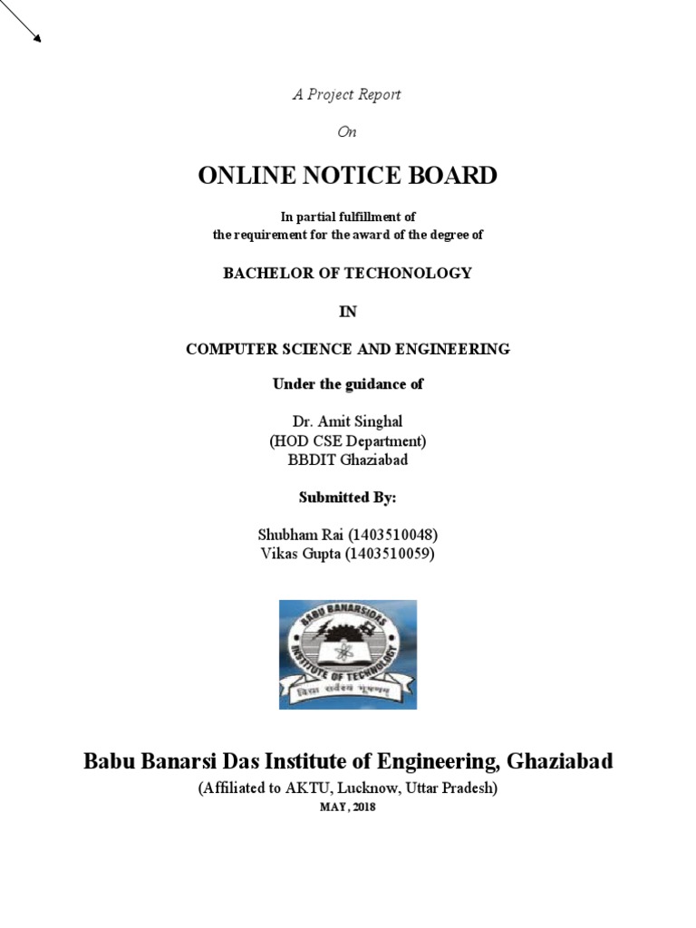 Online Notice Board | PDF | Software Testing | Databases
