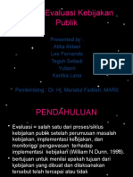 Teknik Analisis Kebijakan Publik