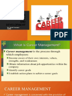 Career Management and Development