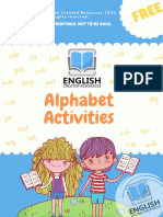 Alphabet Activities Color the Pictures English Created Resources