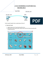 Mengaktifkan Dan Memberikan Password Pada Router Cisco