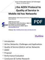Talk: Extending The AODV Protocol To Provide Quality of Service in Mobile Ad Hoc Networks