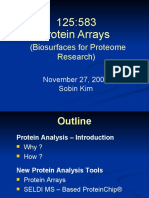 125:583 Protein Arrays: (Biosurfaces For Proteome Research)