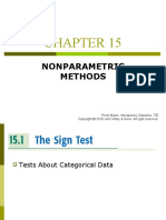 Nonparametric Methods: Prem Mann, Introductory Statistics, 7/E
