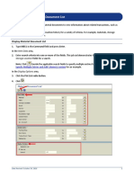 Display Material Document List