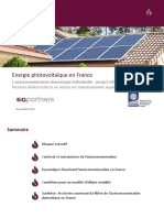 Autoconsommation Domestique PV