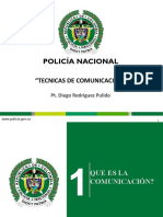 Técnicas de comunicación Policía Nacional Colombia