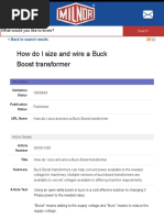 Buck Boost Sizing