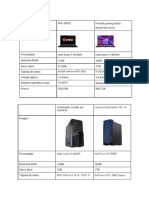 Comparaciones Ordenadores