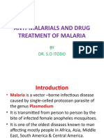 Anti-Malarials and Drug Treatment of Malaria