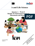 Earth and Life Science: Quarter 1 - Week 8 Module 18: Hydrometeorological Phenomena and Hazards