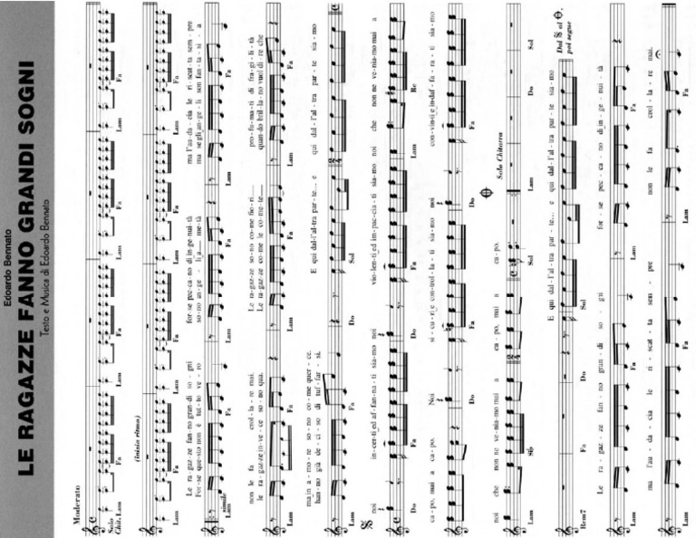 Edoardo Bennato Le Ragazze Fanno Grandi Sogni PDF