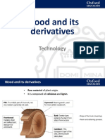 Wood and Its Derivatives: Technology