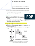 Morphological Processing CSE