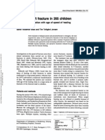 Femoral Shaft Fracture in Children: Log-Normal Correlation With Age of Speed of Healing