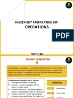 Placement Preparation Kit - Operations