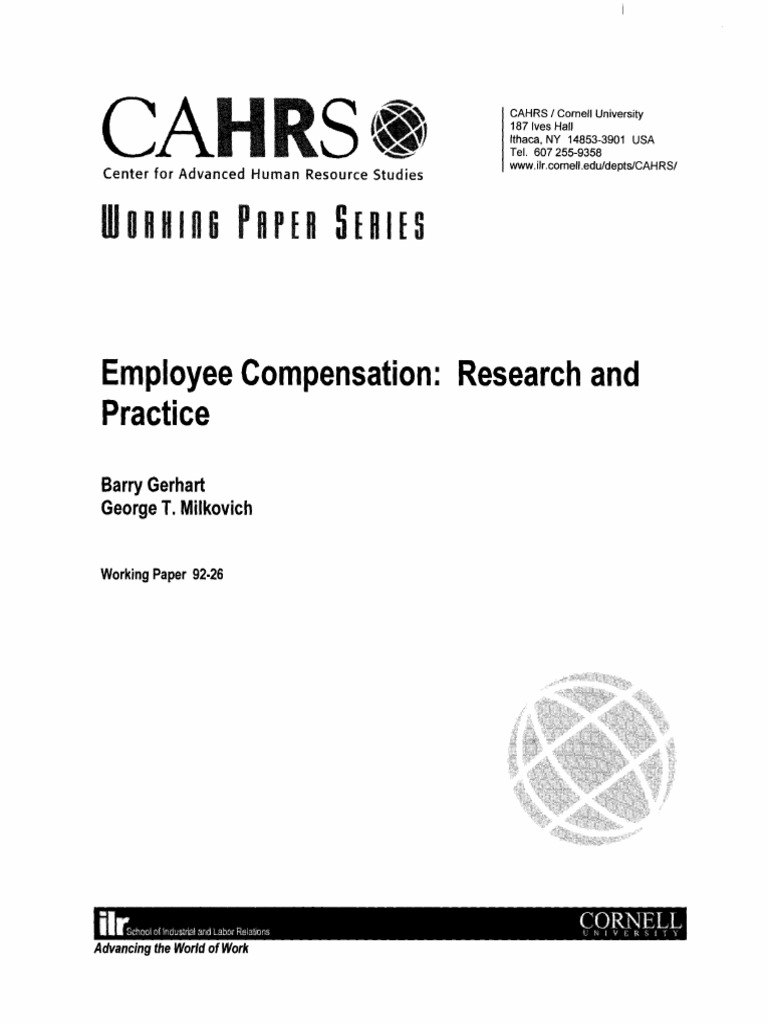 Employee Compensation Research Insights | PDF | Employment | Labour ...