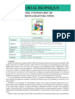 ATPC 16 ESPQ - Cuestionario de Personalidad para Ninos