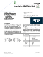 256-Bit Serial Nonvolatile CMOS Static RAM: CAT24C44