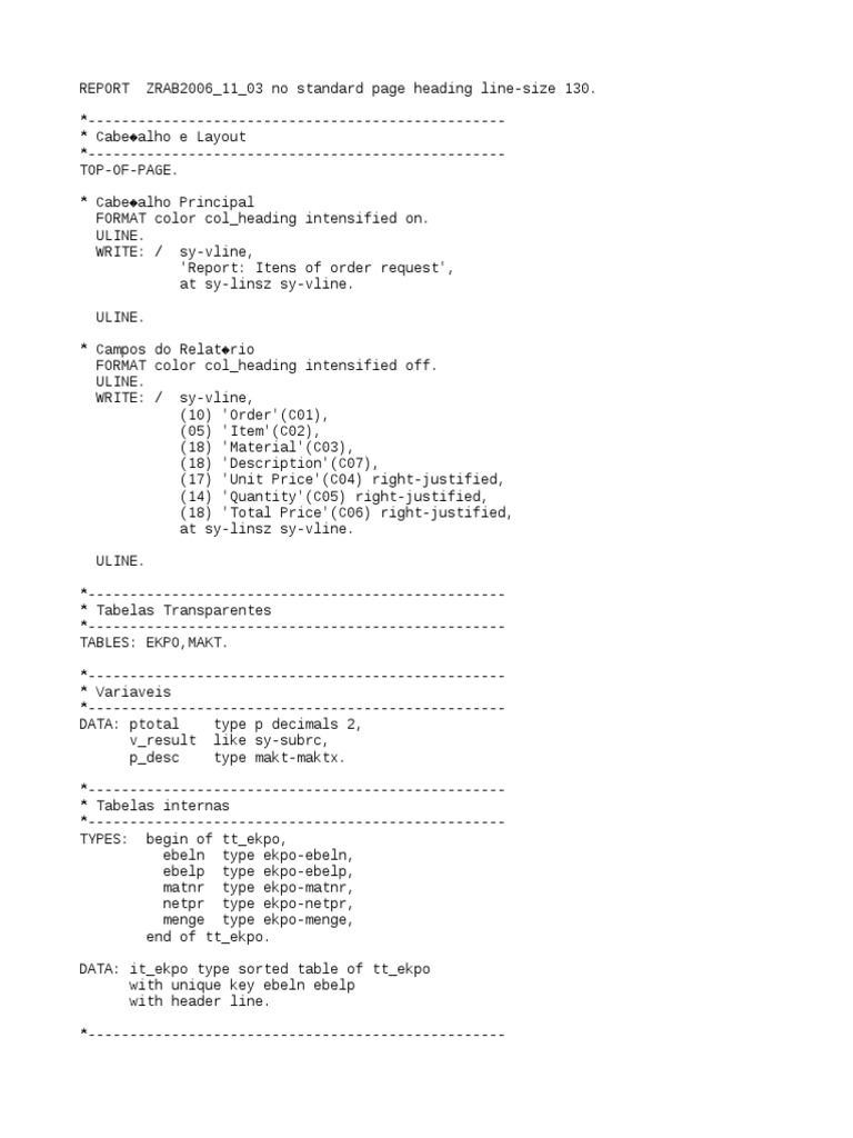 Order Request Report Layout Guide | PDF | Computing | Computer Programming