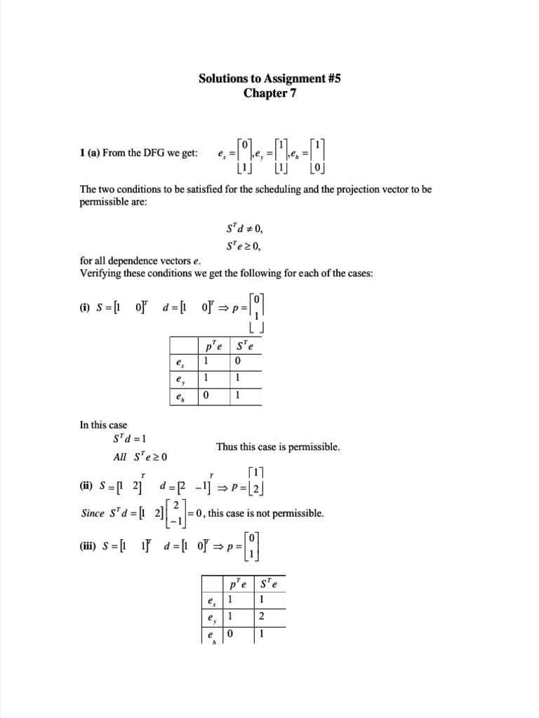 Solutions for Assignment 5: Chapter 7 | PDF | Applied Mathematics ...