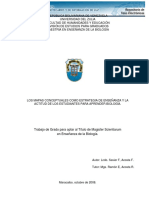 Los Mapas Conceptuales Como Estrategia de Enseñanza y La Actitud de Los Estudiantes para Aprender Biología.