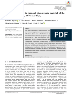 Dielectric Relaxation in Glass and Glass Ceramic Materials of The System La O GD O Pbo Mno B O