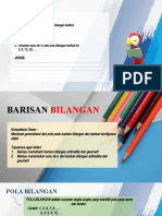 Pola Bilangan Dan Barisan Bilangan