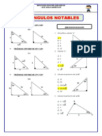 Triángulos Notables: Ejercicios de Aplicación