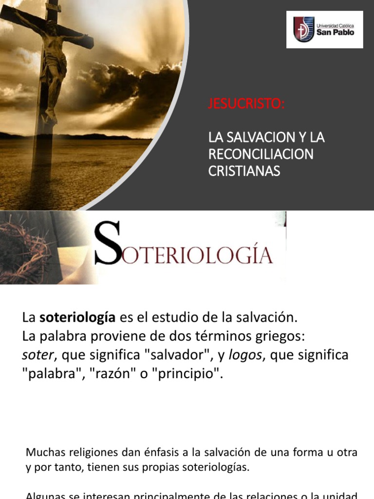 Definición de Soteriología Cristiana | PDF | Salvación | Creencia