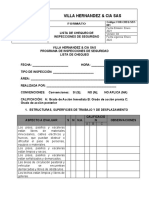 For-CHEQ-SST-001 Lista de Chequeo de Inspecciones de Seguridad