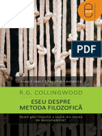 R. G. Collingwood Eseu Despre Metoda Filosofică