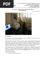 VCR Single Cylinder Petrol Engine Test Setup (Computerised)