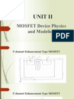 Unit Ii: MOSFET Device Physics and Modeling