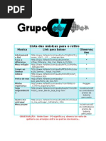 Lista de Musicas + Cifras