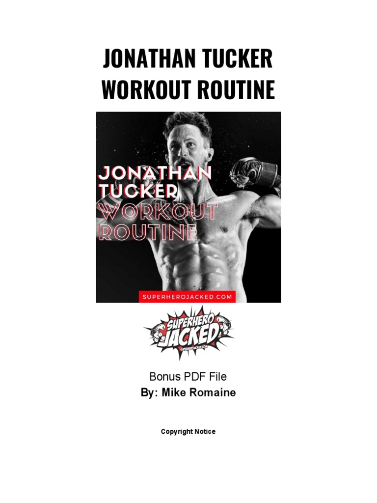 Jonathan Tucker Workout PDF PDF Kettlebell Recreation
