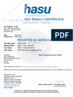 Covid-19 Test Result Certificate