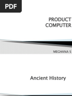 Product Computer: Meghana S