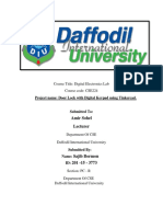 Course Title: Digital Electronics Lab Course Code: CSE224 Project Name: Door Lock With Digital Keypad Using Tinkercad