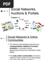 Social Networks Auctions and Portals