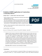 Sensors: Evolution of RFID Applications in Construction: A Literature Review