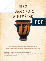 O Hino Homerico a Demeter Texto Grego e